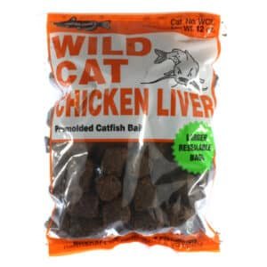 CatfishCharlie Dough Balls WildCat  Chicken Liver 12oz