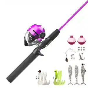 Zebco 202 Spincast Combo Kit 5´6″ Medium Light Pink/Silver