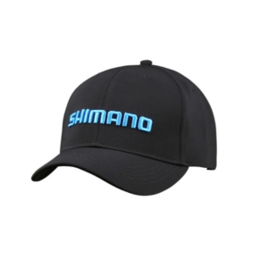 Gorra Shimano Regular. Negra, Logo Azul
