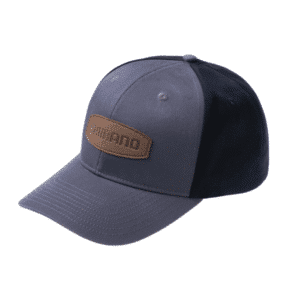Gorra Shimano Regular. Gris - Negro, Logo Café