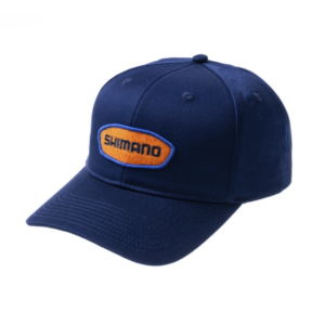 Gorra Shimano Regular. Azul Rey Logo Naranja
