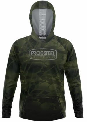 Pro Steel Hoodie Kango Element Camo Green – XL