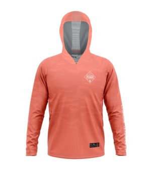Pro Steel Hoodie Basic Prime Coral -XL