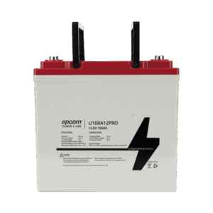 Batería de Litio Ciclo Profundo, 12.8 Vcc 100Ah LiFePO4 Válvula de Alivio, Solar, Marina,