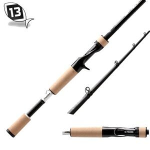 13 Fishing Omen Black Casting Rod 7’3″ Medium Heavy OB3C73MH-K MH Kayak