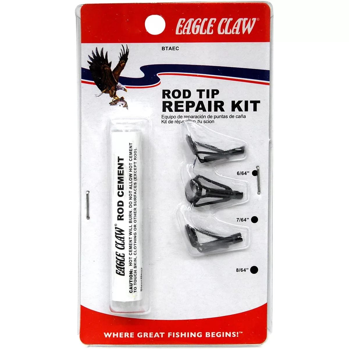 EA SW Rod Tip Repair Kit Assorted 4pk