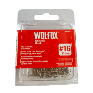 Anzuelo Wolfox #16 - 100 pz